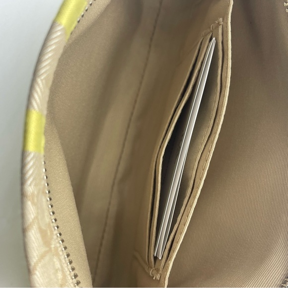 Coach Legacy Stripe Signature Large Wristlet Yellow NWOT - Picture 5 of 5